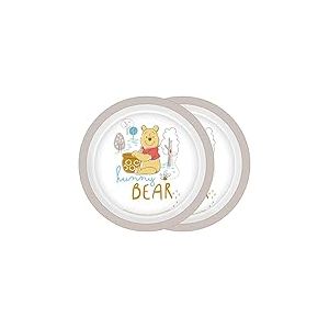 Lot de 2 assiettes Winnie l'ourson - 21,5 cm