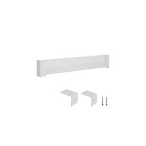 VEVOR Cache pour Plinthe Chauffante, S&eacute;rie Basic, Couvercle pour Chauffage &Eacute;lectrique Standard, 1,2 m, Ventilation et Chaleur Efficaces, Cache de Remplacement en Acier pour Chambre &agrave; Coucher, Blanc