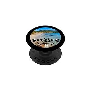 Plage De Corse Photo Bastia Ajaccio &icirc;le T&ecirc;te de Maure PopSockets PopGrip Adh&eacute;sif
