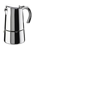 Pinti Inox Bella Cafetière Moka, acier inoxydable, argenté