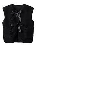 NAME IT Nkfruth Sl Teddy Gilet pour fille, Noir, 146-152