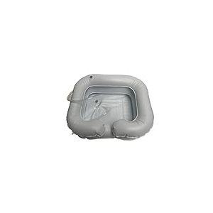 Bac Gonflable pour Laver les Cheveux - Cuvette pour Shampooing - Munie d’une Évacuation - Découpe pour Maintien de la Nuque - Confortable - Fabriquée en Vinyle Haute Résistance