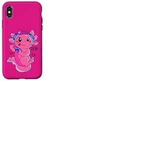 Jeu vid&eacute;o Axolotl Kids Girls Gamer Cute Anime Kawaii Coque pour iPhone X/XS