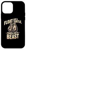 Gants de Boxe Amusants Flottant comme Une Tortue Coque pour iPhone 12 Mini