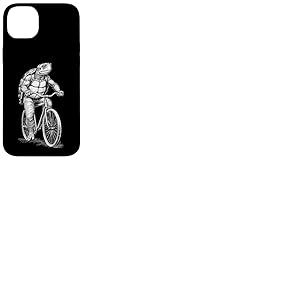 Vélo Tortue Tortue Vintage Cycliste Biker Animal Coque pour iPhone 14 Plus