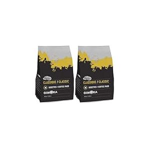 Gimoka - Caf&eacute; en Dosettes Souples - 36 Dosettes - M&eacute;lange Classic Intensit&eacute; 10/12 - Fabriqu&eacute; en Italie - Dosettes Compatibles avec les Machines Senseo (Lot de 2)