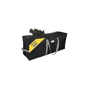 Primode Sac de rangement pour sapin de No&euml;l | Convient pour sapin de No&euml;l jusqu'&agrave; 2,5 m | Bo&icirc;te de rangement robuste | Mat&eacute;riau Oxford 600D durable (noir)