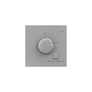 LEGRAND, Seano 765235 Cache pour commutateur de minuterie 0-15 minutes, couleur aluminium laqu&eacute;