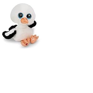 63032 Peluche Glubschis Cigogne Sir Sorto 15 cm, Blanc, Douce, Mignonne pour c&acirc;liner et Jouer, pour Enfants et Adultes, id&eacute;e Cadeau