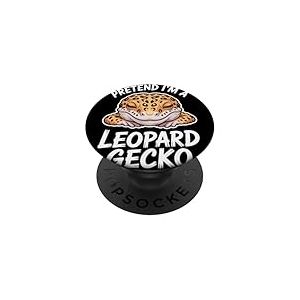 Gecko léopard endormi Amusant PopSockets PopGrip Adhésif