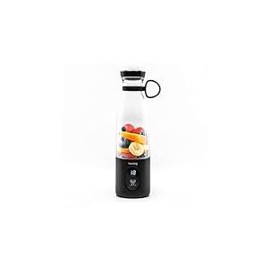 Huslog Blender Portable Sans Fil 315W, 580ml, 6 Lames Inox, Rechargeable USB-C/USB-A, Verrouillage de sécurité, Compact avec Poignée, Mixeur Smoothie pour Fruits, Glace, Shakes Protéinés, Noir