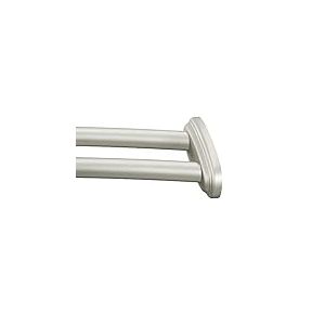 Moen DN2141BN Barre de Douche Double courbée réglable en Acier Inoxydable 152,4 cm Nickel brossé
