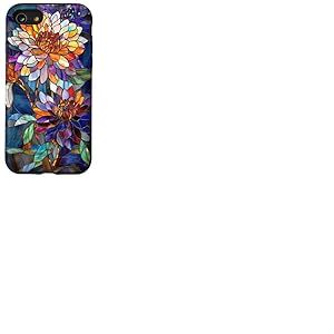 Chrysanthème Naissance Novembre Fleur Fleur Colorée Colorée Coque pour iPhone SE (2020) / 7/8