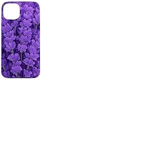 Bouquet de Lavande botanique en Forme de c&oelig;ur Violet Coque pour iPhone 15 Plus