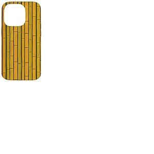 Style De Motif en Bambou Naturel Coque pour iPhone 14 Pro