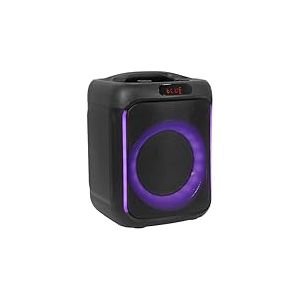 BoomTone DJ Cube 200 &ndash; Enceinte karaok&eacute; Portable 200W avec Bluetooth 5.0, lumi&egrave;re LED int&eacute;gr&eacute;e, Lecteur USB/SD, Batterie Rechargeable Lithium, Charge USB-C, compacte et Facile &agrave; Transporter.