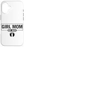 Girl Mom Est 2026 Futute Mommy 2026 Maman Future Fille Coque pour iPhone 16