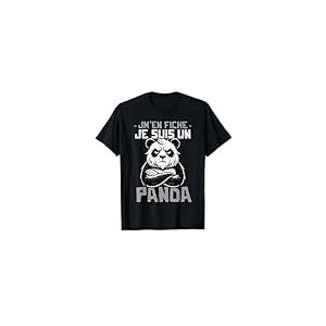 Idée Tshirt Je suis un Panda Humour Drole Motif Panda Géant T-Shirt