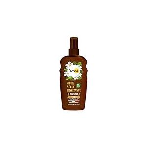 LOVEA - Huile Sèche Bronzante - Visage & Corps - Monoï De Tahiti - Bronzage Rapide, Doré Et Lumineux - Nourrissant & Résistant À L'Eau - Vegan - Fabriqué En France - 150 ml