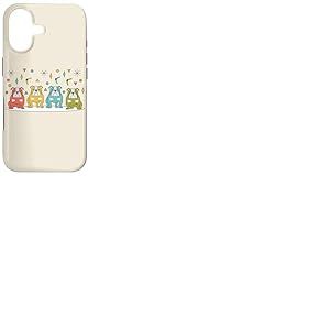 Quatuor de Chiens Moderne Bulldog Retro Atomic Mid Century Coque pour iPhone 17