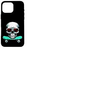 Tête de Mort Skater/Skateboard Tête de Mort Coque pour iPhone 16 Pro Max