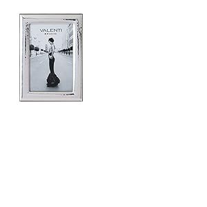Valenti&Co Cadre photo en argent brillant martelé 10 x 15 cm Idéal comme cadeau pour mariage, anniversaire d'amis, ou pour maman et papa.