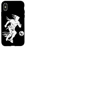 Joueur de football Dessin Football Coque pour iPhone X/XS