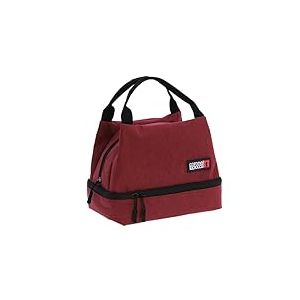 Coronel Tapiocca - Sac Isotherme Repas Parfait pour Bureau, Pique-nique, Voyages - lunch box isotherme - sac lunch box - petit sac isotherme - glaci&egrave;re souple isotherme - Bristol (Rouge)