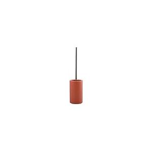 Spirella Tube Brosse WC en Porcelaine Rouge Mat