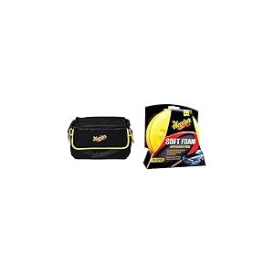 Meguiars Kit Bag Large 60x35x30cm (excl. produits) & ME X3070 Soft Foam Applicator Pads Tampon Applicateur Mousse