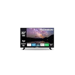 THOMSON 32 Pouces (82 cm) HD LED Fire TV mit Alexa-Sprachsteuerung, AirPlay, Triple Tuner(Câble-Satellite-Antenne), Bluetooth 5.0, HDMI, USB-Anschlüsse, AV in, CI, USB – 32HF2S34