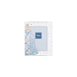 VALENTI & CO. - Disney Princess Cendrillon - Cadre en bois 13 x 18 cm - Cadre photo de table avec d&eacute;tails en argent - Id&eacute;e cadeau naissance fille ou cadeau bapt&ecirc;me - Cadre photo pour chambre d'enfant