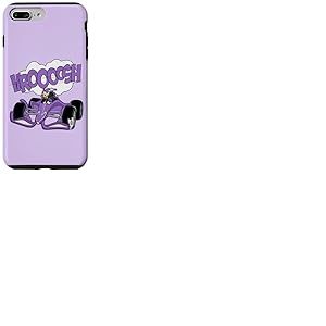 Disney Daisy Duck Racing Team "VROOOOSH" Race Car Driver Coque pour iPhone 7 Plus/8 Plus