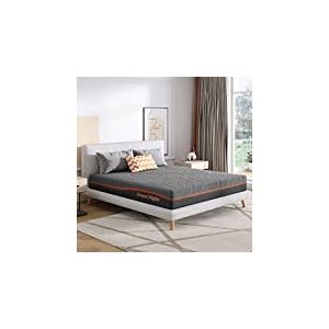 Sweetnight Matelas 80x190 Réversible Mémoire de Forme en Gel, Matelas Mousse 80x190, Épaisseur 25 cm, Matelas Déhoussable Parfait Soutien Confortable et Durable, Whisper