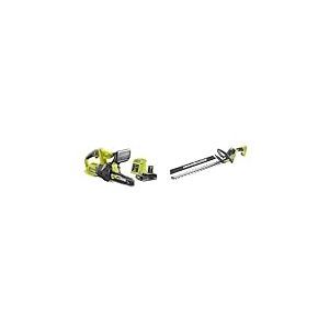 RYOBI Duo ONE+ 18V : Tron&ccedil;onneuse compacte 20 cm + Taille-Haies LINEA 50cm - livr&eacute; avec 1 batterie lithium+ 18V 2,5 Ah et 1 chargeur 1,5 A