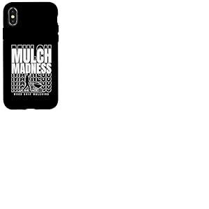 Paillage en copeaux de bois - Motif arboriste - Folie du paillis Coque pour iPhone X/XS