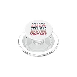 &Eacute;dition limit&eacute;e Vintage r&eacute;tro ann&eacute;e de Naissance 2023 PopSockets PopGrip pour MagSafe