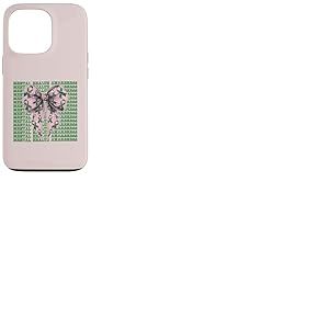 Mois de Sensibilisation à la santé mentale - Fille Ruban Vert Coque pour iPhone 13 Pro
