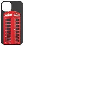 Cabine téléphonique anglaise, dessin à la main Coque pour iPhone 13