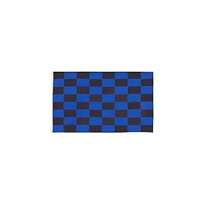AZ FLAG - Drapeau Damier Noir et bleu - 90x60 cm - Drapeau &Agrave; Damiers 100% Polyester Avec Oeillets M&eacute;talliques Int&eacute;gr&eacute;s - Pavillon 50 g