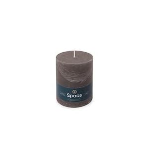 Spaas Bougie Pilier Rustique 100/130 mm 95h - gris foncé