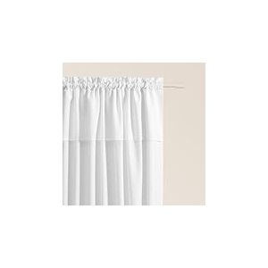 ROOM99 Rideau avec Passe Tringle Mia 140 x 250 cm Largeur x Hauteur, Décoration de Fenêtre, Curtains et Draperies intérieurs pour Salon, Chambre Moderne Volant Blanc, 1 pièce