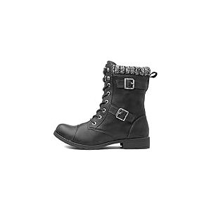 Rocket Dog Women's Billie Combat Boots, Noir, 37 EU