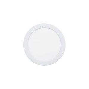 Eglo Spot LED encastrable Fueva 6, lampe de plafond à encastrer, luminaire encastré pour salle de bains, plastique blanc, éclairage blanc chaud - blanc froid, IP44, ∅ 16,6 cm