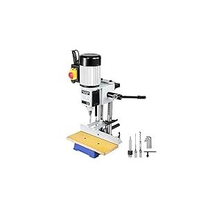 VEVOR Mortaiseuse &agrave; B&eacute;dane Carr&eacute;, 750 W, Machine &agrave; Percer Bois d'&Eacute;tabli &Eacute;lectrique avec Ensemble Forets, Capacit&eacute; du Burin 6-12 mm, Capacit&eacute; du Mandrin 13 mm, 2800 tr/min, pour Travail Per&ccedil;age du Bois