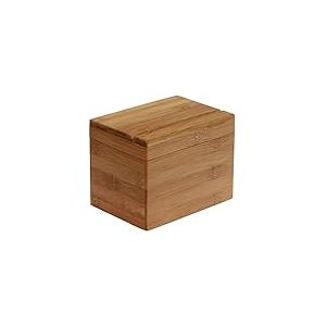oceanstar Boîte à Recettes en Bambou avec intercalaire, Naturel