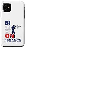 Biathlon Ski de Fond & Tir à la Carabine Team France Coque pour iPhone 11