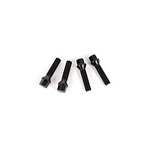 OMP JEU 4 GOUJONS DE ROUES DE VOITURE M12X1.5 LONG 82MM, Noir