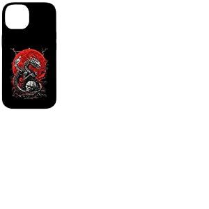 Cr&acirc;ne de Dragon Goth Lune Noir Gothique Femmes Cr&acirc;ne Dragon Coque pour iPhone 14