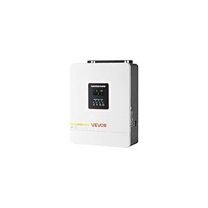 VEVOR Onduleur Hybride 4000 W Onduleur Solaire Hybride 24 V CC &agrave; 230 V CA Compatible Batterie Plomb-Acide Lithium pour Syst&egrave;mes Hors R&eacute;seau, Onde Sinuso&iuml;dale Pure Contr&ocirc;leur MPPT 120 A Int&eacute;gr&eacute; Wi-FI